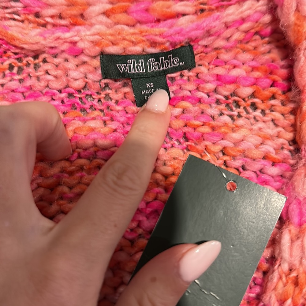 Wild Fable pink bling cardigan - Picture 2 of 2
